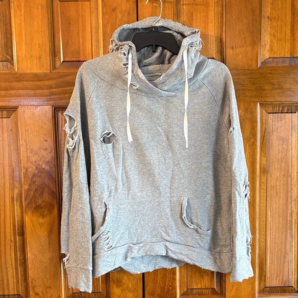 Chelsea DeBoer by Lily & Lottie Distressed Women's Hoodie